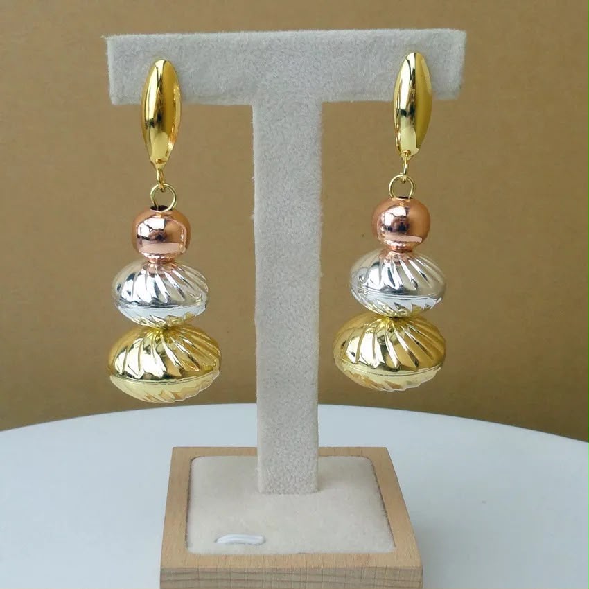 Gold Plated Ethnic Earrings