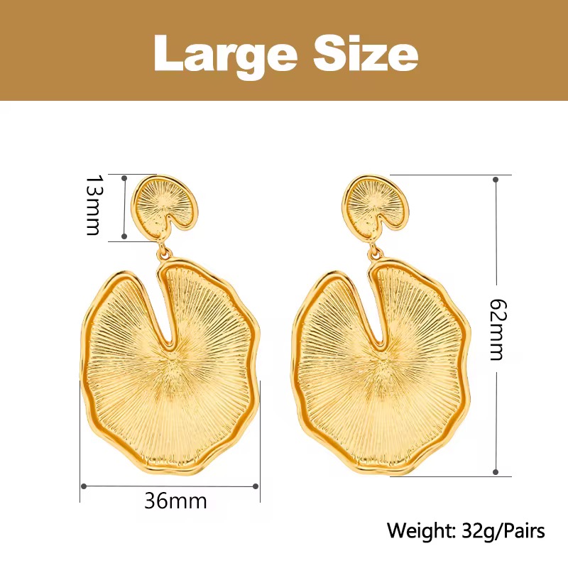 Bold goldplated earrings