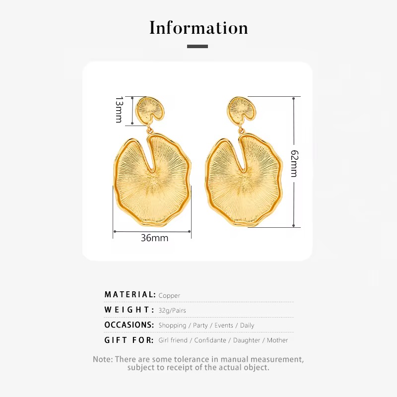 Bold goldplated earrings